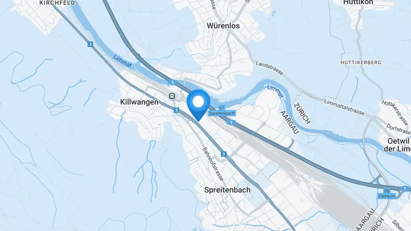 Karte: Selfstorage Spreitenbach, Bahnhofstrasse
