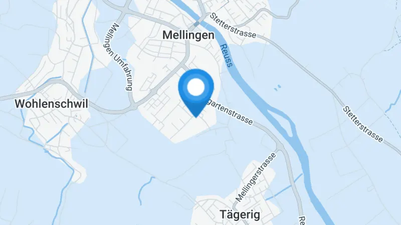 Karte: Selfstorage Mellingen, Gheidstrasse